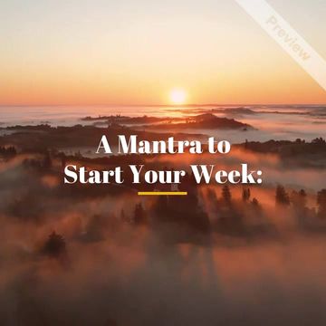 Dreams Roar | Monday Mantra Video Template
