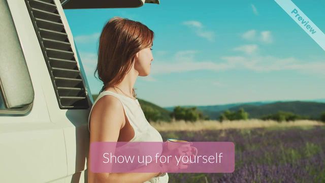 Show Up For Yourself | Self Care Sunday Video Template