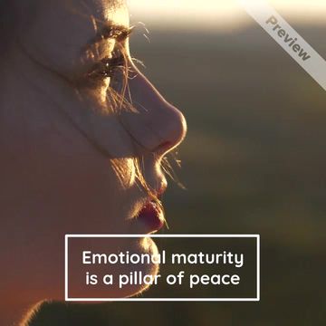 Emotional Maturity | Self Love Saturday Video Template