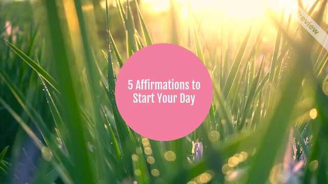 Positive Affirmations | Self-Care Saturday Video Template