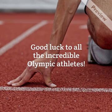 🇺🇸 Good Luck Athletes | Summer Olympics Video Template