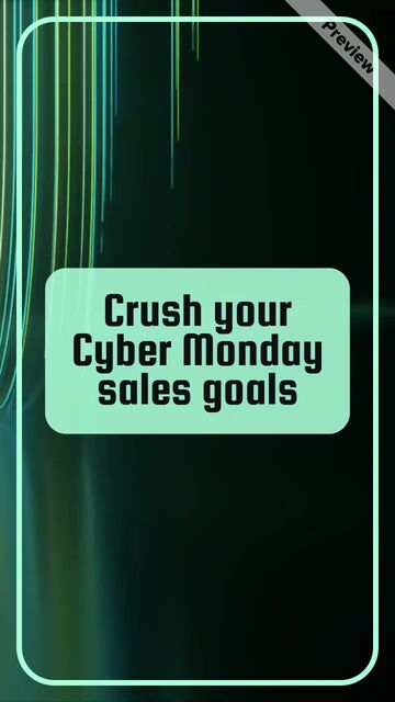 Sales Goals | Cyber Monday #2 Video Template