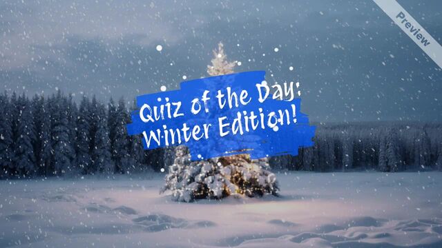 🌲 Christmas Tree Quiz  #3 Video Template