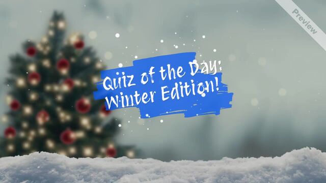 🌲 Christmas Tree Quiz  #3 Video Template