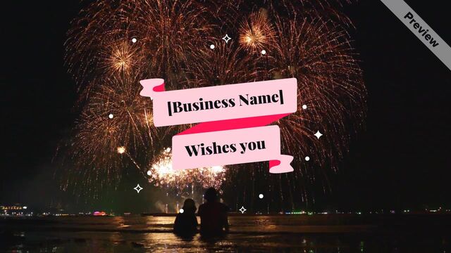 🥂 New Years | Company Greeting  #3 Video Template