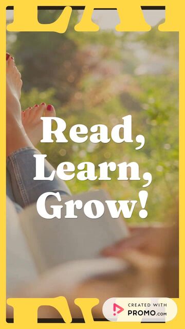 Read, Learn, Grow! Video Template