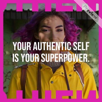 National Coming Out Day: Be Your Authentic Self Video Template