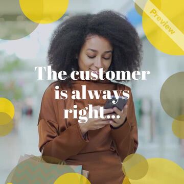 The Customer is Always Right... with a Discount! Video Template