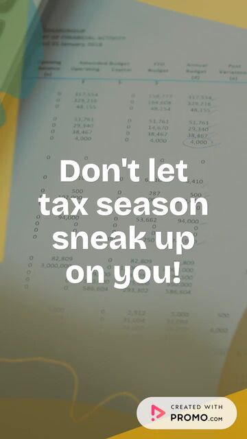 Accounting Tips: Getting Ready for Tax Season Video Template