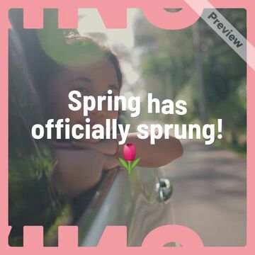 First Day of Spring! Video Template