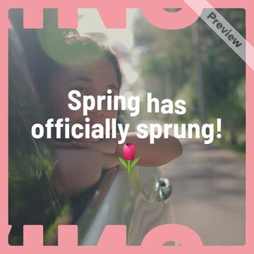 First Day of Spring! Video Template