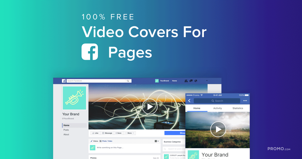 Free Facebook Video Covers Promo Marketing Video Maker